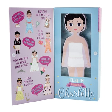 Floss &amp; Rock Magnetic Dress Up Wooden Doll - Charlotte