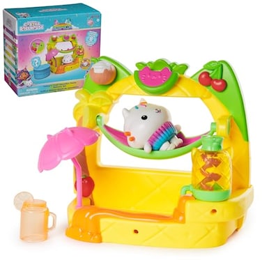 Gabby's Dollhouse, Cakey&rsquo;s Fruit Smoothie Balcony Playset, 8-Pcs with Toy Figures, Dollhouse Accessories &amp; Sensory Play, Kids Toys for Girls &amp; Boys 3+
