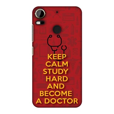 AMZER Slim Fit Handcrafted Designer Printed Hard Shell Case Back Cover for HTC Desire 10 Pro - Doctors Quote