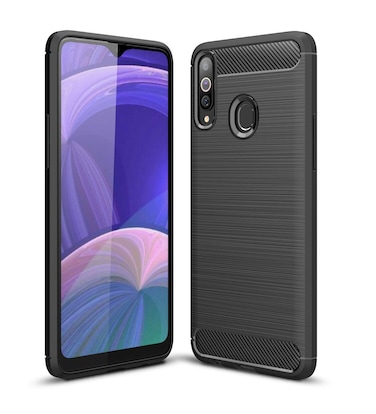 CruzerLite Case Compatible with Galaxy A20s Case, Compatible with Galaxy A20s Cover, Design Back Cover Anti-Scratch Shock Absorption Case made for Samsung Galaxy A20s (Black)