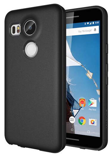 Diztronic Nexus 5X Case Full Matte Slim-Fit Flexible TPU Case (Revision 2) for LG Nexus 5X (2015) - Black - (N5X-FM-BLK-R)