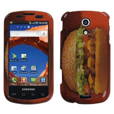 MYBAT SAMD700HPCIM910NP Slim and Stylish Protective Case for The Samsung Epic 4G D700 - Retail Packaging - Burger Lover-Food Fight Collection