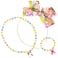 SQUISHMALLOW Cute Hair Headband Jewelry Set for Little Girls - 3pc Toddler Dress Up Kit - 1 Kids Headband With Bow - Necklace - Bracelet   girl birthday gift - Ages 8+