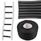 FMOACEN 6.6 FT Black Bunk Bed Ladder Pads PVC Soft Corner Protectors with Strong Adhesive, Stair Steps Cover for Foot Comfort