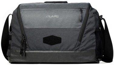 LAPG Terrain Stealth Messenger Bag, Covert EDC Messenger Bag, Tactical Crossbody Messenger Bag - Heather Black