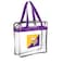 FOCO NFL Clear Stadium Messenger Bag for Football Game - Vinyl (Minnesota Vikings)