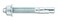 Powers Fastening Innovations 7426SD1 Power-Stud and Sd1 1/2-Inch by 7-Inch Type Carbon Steel Wedge Expansion Anchor Carbon Steel Clip, 25 Per Box