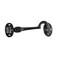 Renovators Supply Manufacturing Door Latch Lock 4.5 in. Black Wrought Iron Swivel Style Hook and Eye Latch for Door with Mounting Hardware