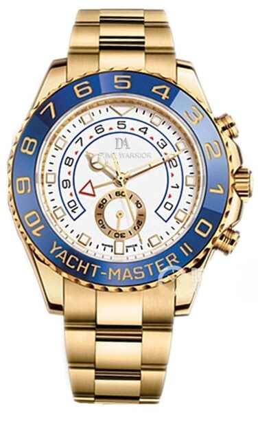 Time Warrior DA Royalty Yacht Master Watch Men GMT Rotatable Bezel Sapphire Glass Stainless Steel Band Sport Automatic Movement Wrist Watch 44MM