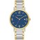 Caravelle by Bulova Men's Dress Quartz Two-Tone Stainless Steel Watch, Blue Dial Style: 45A149