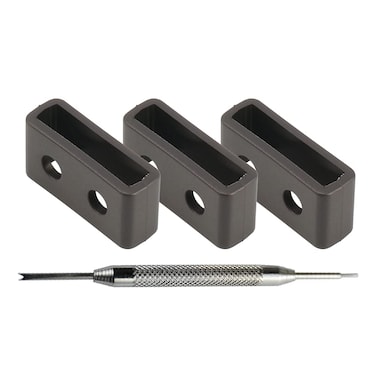 MCXGL Suitable for Resin Strap Keeper loop Replacement for Casio Watch Band Loop 3 packs (20mm)
