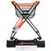 ACELETIQS Baseball Softball Portable Batting Practice Ball Caddy, Use During Training and Drills, Save Your Back No More Bending, Holds up to 60 Baseballs, Instant Setup (4 Leg with Wheels)