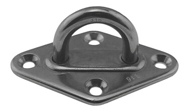 US Stainless Stainless Steel 316 Diamond Pad Eye 1/4" (2.5" x 1.5") 6mm (65mm x 40mm) Marine Grade