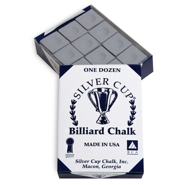 Silver Cup Chalk, Pewter, 12-Piece Box