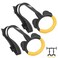 SquEqu Gymnastic Rings with Adjustable Straps Gym Olympic Exercise Ring Pull up Practice for Indoor Training Fitness Equipment Doorway Gymnastics Bar Hanging Attachement Stretching Height Increase