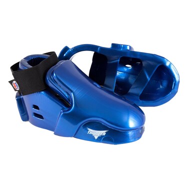 Pro Force Thunder Double Layered Kicks Karate Sparring Shoes - Blue - X-Large - 11/12