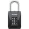 Puroma Gym Locker Lock Combination Lock for Locker, Heavy Duty Weatherproof 4 Digit Resettable Code Padlock Durable for Sports Locker, Fence, Toolbox, Gate, Case, Hasp Storage