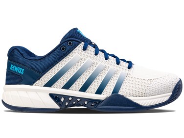K-Swiss Men's Express Light Pickleball Shoe, Blue Opal/Blanc De Blanc/Cyan Blue, 9 M