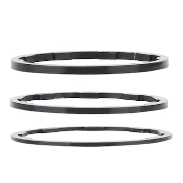 Haosie 3pcs Bike Cassette Spacers, Bike Spacer, Bike Headset Washer, Bracket Axle Washer, 3 Size 1mm 1.5mm 2mm Aluminum Alloy Bike Flywheel Hub Spacer Bike Bottom Bracket Axle Washer Gasket