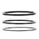 Haosie 3pcs Bike Cassette Spacers, Bike Spacer, Bike Headset Washer, Bracket Axle Washer, 3 Size 1mm 1.5mm 2mm Aluminum Alloy Bike Flywheel Hub Spacer Bike Bottom Bracket Axle Washer Gasket