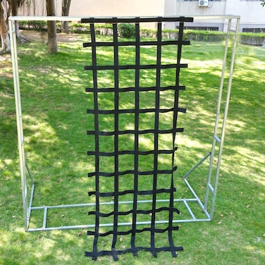 CL CLC Military Climbing Net 10ftx4ft (118inchx48inch) Climbing Cargo Net Black - Playground Cargo Net - Climbing Net for Swingset - Indoor Climbing Net - Climbing Ladder-Webbing Net,Heavy Duty