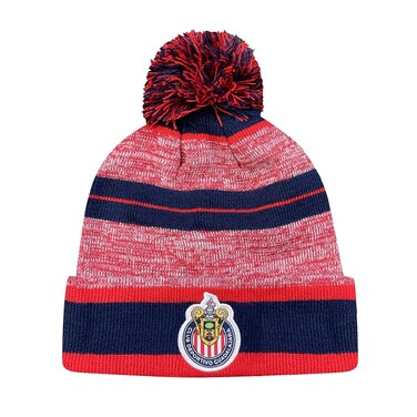 Icon Sports Club Deportivo Guadalajara Chivas Logo Life Team Pom Beanie Red