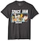 space jam Men's 2: A New Legacy Tune Squad Group Short Sleeve T-Shirt, Charcoal Heather, M