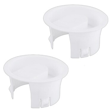 2 Pcs Glass Water Pitcher Lids, Glass Carafe Lids Covers, Food Grade Plastic Anti-Dust Splash Resistant Stoppers Covers for Water Jug Glass Bistro Pitcher