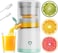 Electric Juicer Rechargeable, Portable Orange Citrus Juicer Machines with USB and Cleaning Brush for Orange, Lemon, Citrus, Grapefruit, Apples
