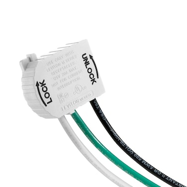 Leviton MSTWL-SDA WH 90D AGL MOD WIRELEADASSY 12GA 6IN SLD