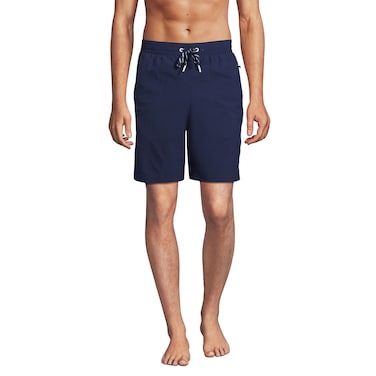 Lands' End Men's 9" Volley Swim Trunks Medium Deep Sea Navy