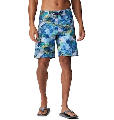 PFG Offshore II Board Shorts, Stain Repellent, Quick Drying, Marlin Camo, 38