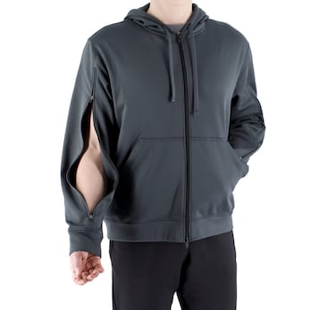 RENOVA MEDICAL WEAR Dialysis Access Sweatshirt - Men's - Women's - Unisex Sizing (Large, Grey)