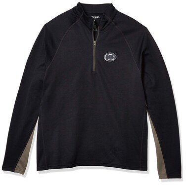 OTS NCAA Penn State Nittany Lions Men's Poly Fleece 1/4-Zip Pullover, Logo, Small