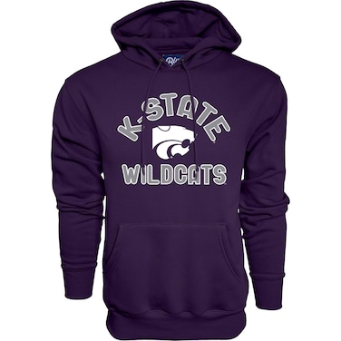 Blue 84 Men's Kansas State Wildcats Hoodie Line Up Team Color, Kansas State Wildcats Purple, Medium