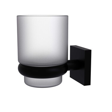 Allied Brass Montero Collection Wall Mounted Tumbler Toothbrush Holder, Matte Black