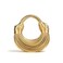 Creative Noodle Bag,Ladies Woven Handbag Shoulder Underarm Bag for Women Shoulder Bags PU Material Shoulder Messenger Bag (gold)