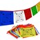 Anley Tibet Buddhist Prayer Flag &ndash; Traditional Five Elements - Horizontal Wind Horse Design (10&rdquo; x 10&rdquo;) - 25 flags &amp; 23 feet