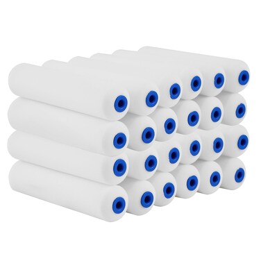 Mister Rui Foam Paint Roller, 6 Inch Paint Rollers, Pack of 24, High Density Foam Paint Roller, Small Paint Roller Covers, 6 Inch Sponge Mini Refill for Painting Walls, Use with All Paints