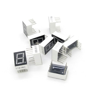 10 pcs Plastic Metal Common Anode 1 Bit 7 Segment Red LED Display Digital Tube