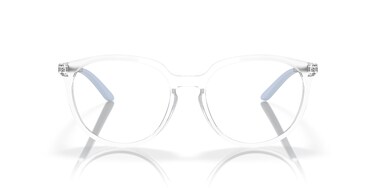 Oakley Men's OX8150 BMNG Round Prescription Eyewear Frames, Polished Clear/Demo Lens, 53 mm