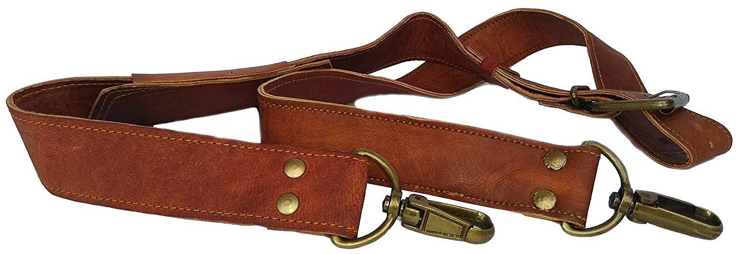 dhk Dhk Leather Adjustable Padded Shoulder Strap
