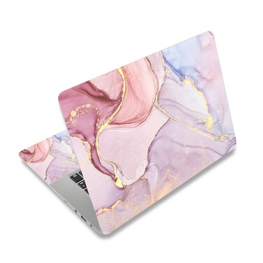 Laptop Skin Sticker Decal,13.3 14 15 15.4 15.6 inch Laptop Universal Vinyl Skin Sticker Cover,Dustproof Waterproof Reusable Art Decal Protector with Free 2 Wrist Pads (Marble 17)