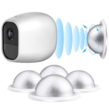 Skylety 4 Pack Security Wall Mount, Metal Magnetic Mount Compatible with Magnetic Arlo, Arlo Pro, Arlo Pro 2, White, Arlo Accessories