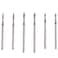 MZCMSL 6pcs Cuticle Drill Bits with Case, Pro Diamond Flame Bit for Russian Manicure,3/32 Shank efile Bit Set