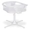 HALO BassiNest Twin Sleeper, Bedside Double Bassinet, Adjustable, Soothing Center with, Vibration, Soothing Sounds and Lullabies &ndash; Premiere Series, Sand Circle
