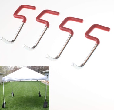 Impakt Canopy Weight Hanger for Tailgate Canopy Tent for Hanging Canopy Weights and Sand Bags, Fits 1" and Under Canopy Legs, Set of 4