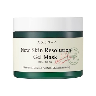 AXIS-Y New Skin Resolution Gel Mask - Mugwort K Beauty Redness Relief &amp; Spot Treatment for Face - Korean Skincare Glass Skin Face Mask for All Skin Types - 3.38 fl. oz.