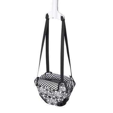 Evenflo Exercaucer Baby Jumper Featuring Easy-to-Use Clamp Attachment for Quick and Tool-Free Set Up and Adjustable Straps to Customize The Height for Your Child, Star Power