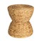 Household Essentials Water Hyacinth Hourglass Stool, Natural